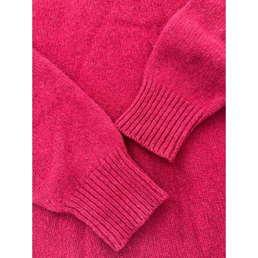 Vintage 70s 80s Fieldmaster Wool Men's L Tall Men's Grandpa Sweater Red Gorpcore